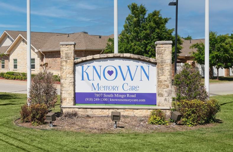Known Memory Care | Front entrance sign