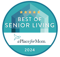 Known Memory Care | A Place for Mom Best of Senior Living 2024 Award Badge